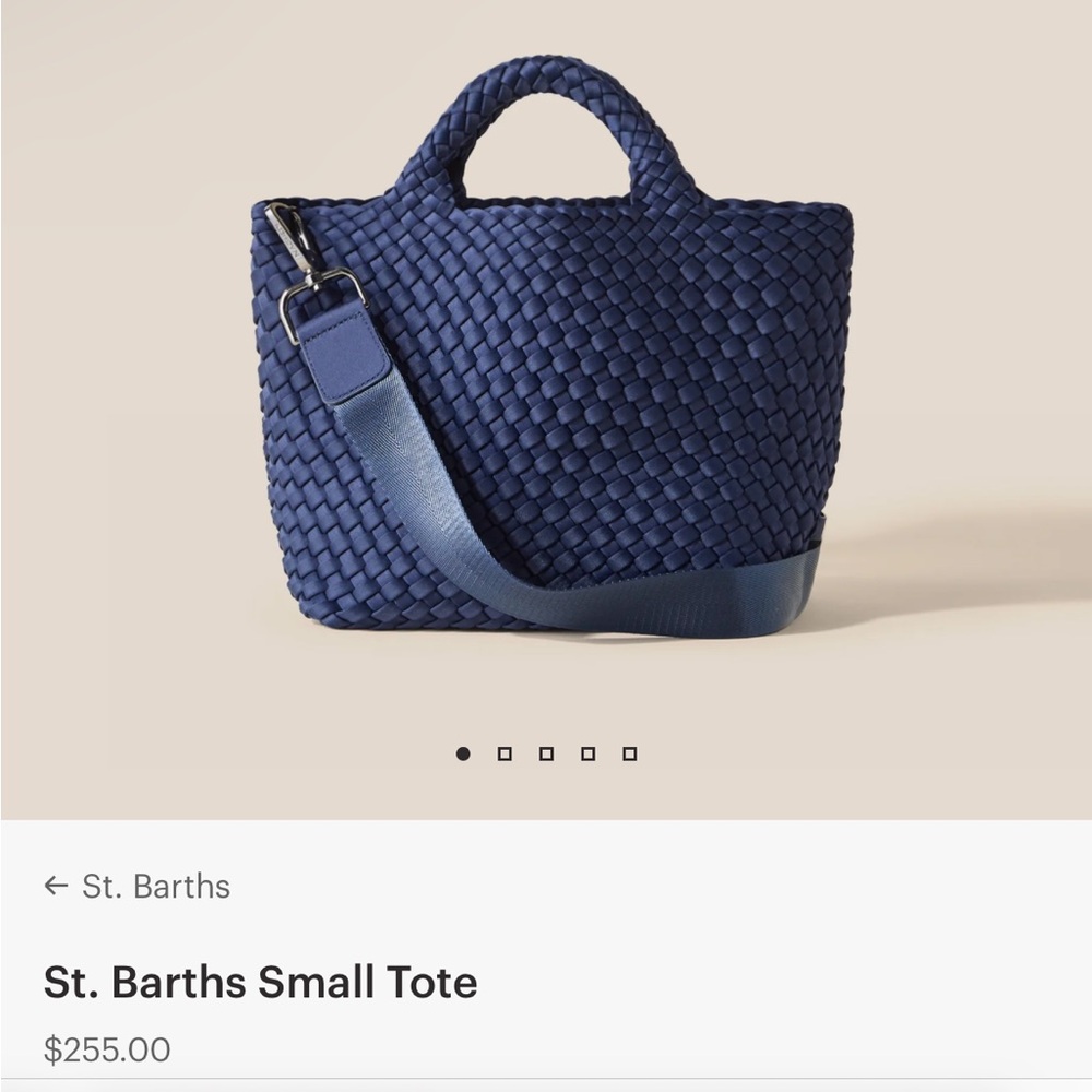 NAGHEDI SMALL ST BARTHS TOTE IN NAVY